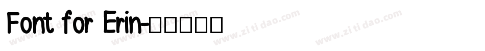 Font for Erin字体转换